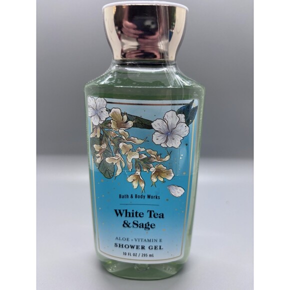 Bath and Body Works WHITE TEA & SAGE SHOWER GEL 10 FL OZ/295ML - Picture 2 of 4